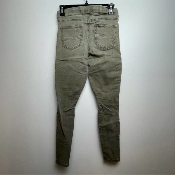 Urban Heritage Solid Green Distressed Skinny Jeggings Spandex Cotton Blend M - Picture 13 of 14